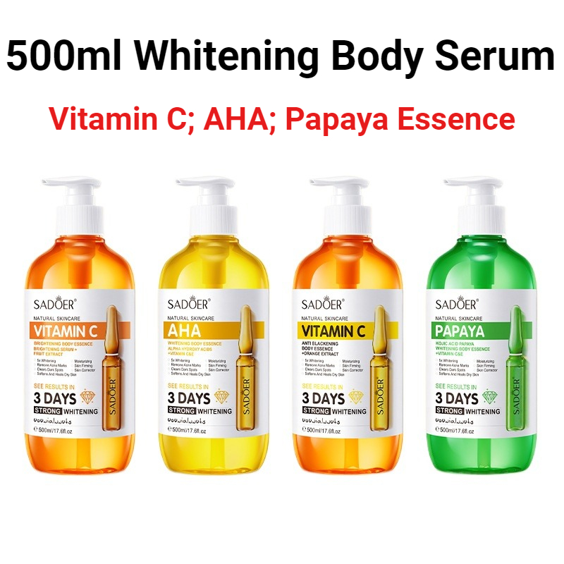 Hyaluronic Acid Facial Serum - SADOER AHA ホワイトニング ボディ エッセンス 500ml