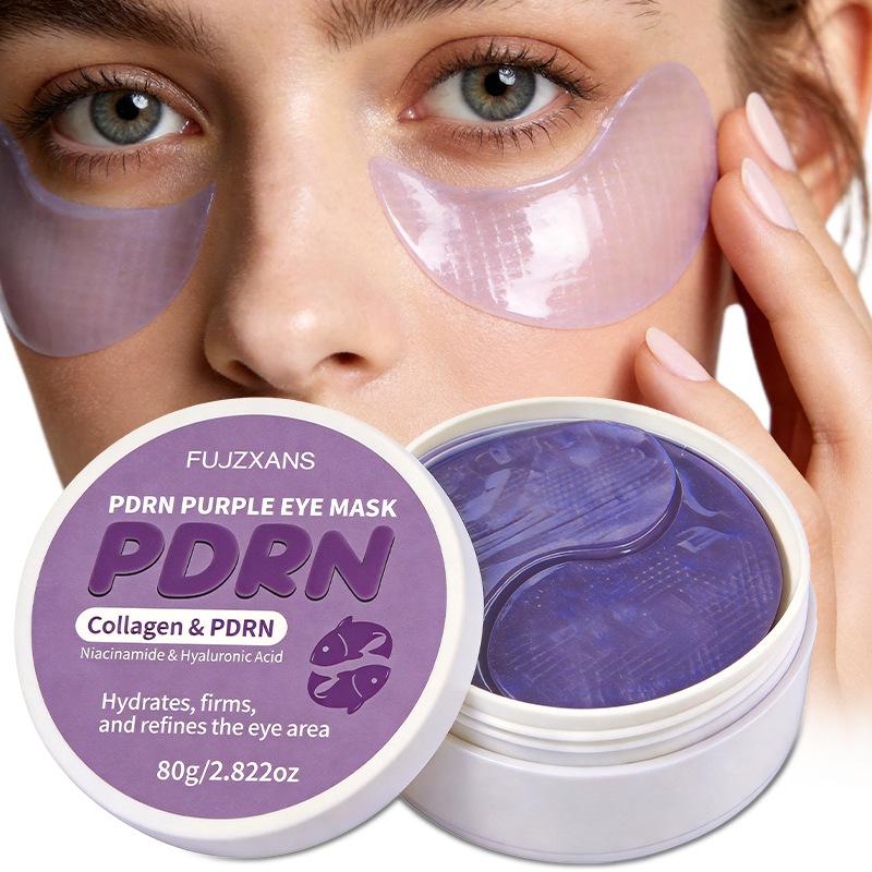 Collagen Under Eye Patches - PDRNアイマスク 60枚入り 30ペア、サーモン由来のPDRNとコラーゲンのダブル栄養配合、目元の肌をケアするアイパッチ