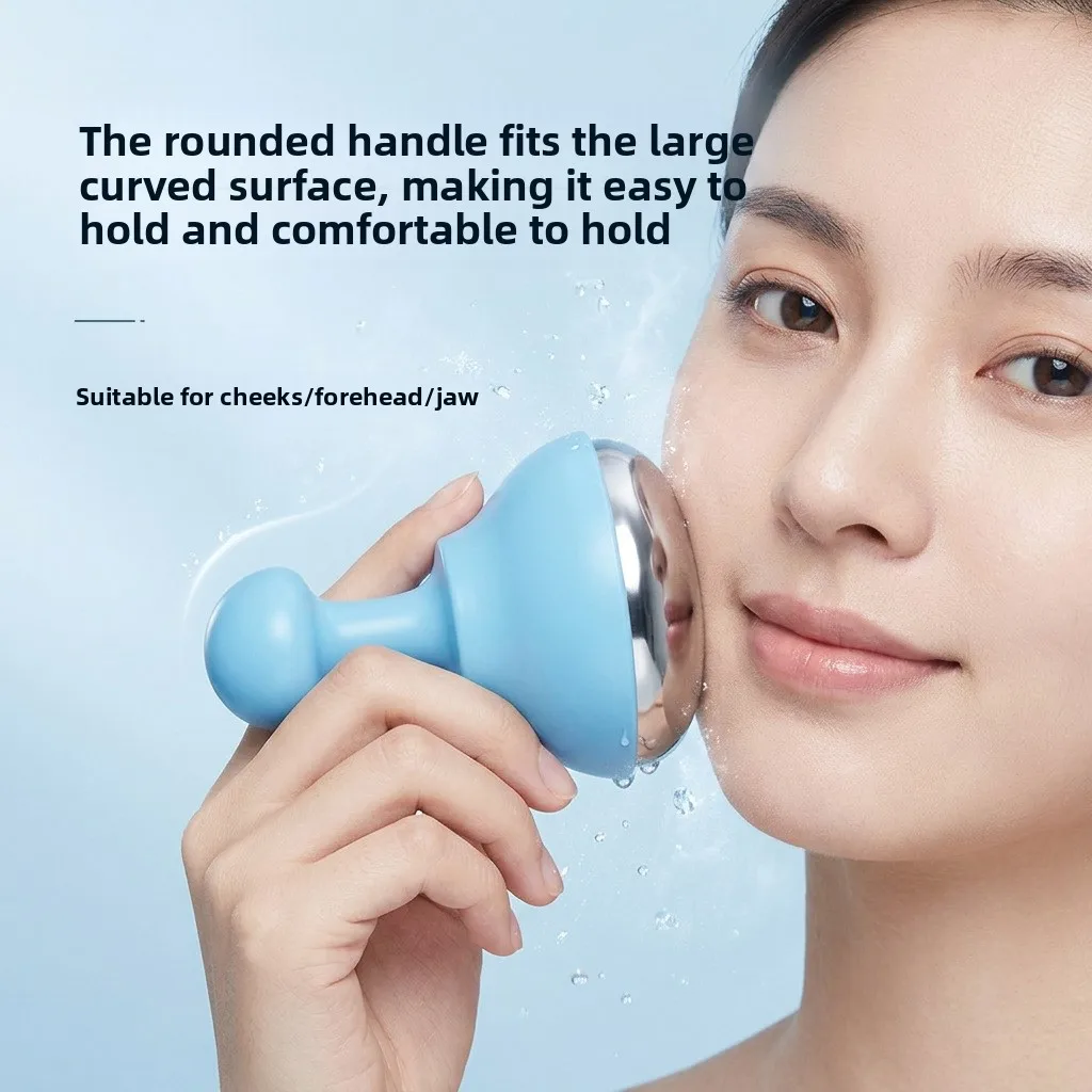 Face Ice Roller Puffiness - 顔のむくみを軽減し、引き締め効果をもたらす、持ち運び可能なスキンケアツール。冷却効果のある、再利用可能なマッサージャー（1個）。