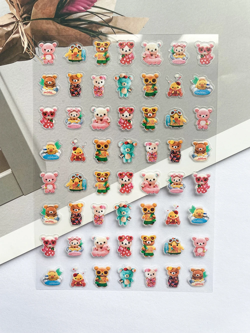 Pvc スーパーミニリラックマポスター商品ステッカーネイルア - Nail Art のレビューと価格