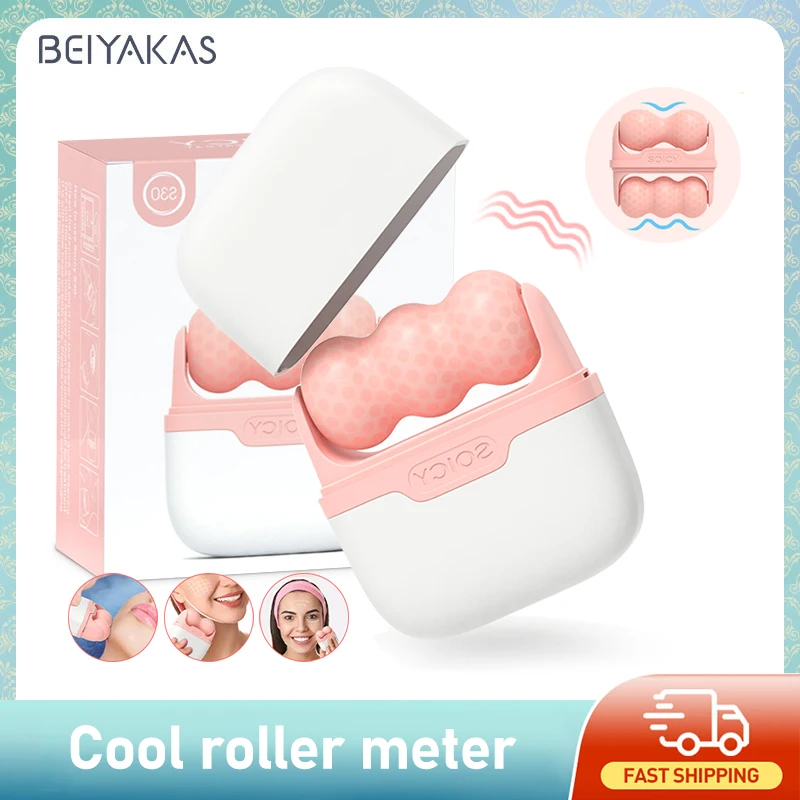 2-in-1ベイカクスアイローラー（顔と目の緩和用）目のむく - Face Ice Roller Puffiness のレビューと価格