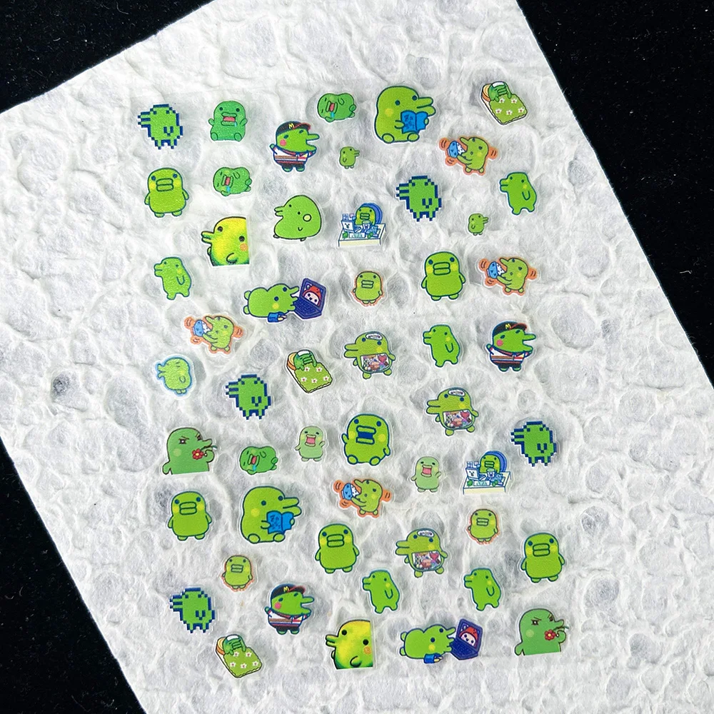 かわいいゲーム進化電子ペットステッカーネイルアートかわいい動 - Nail Art のレビューと価格