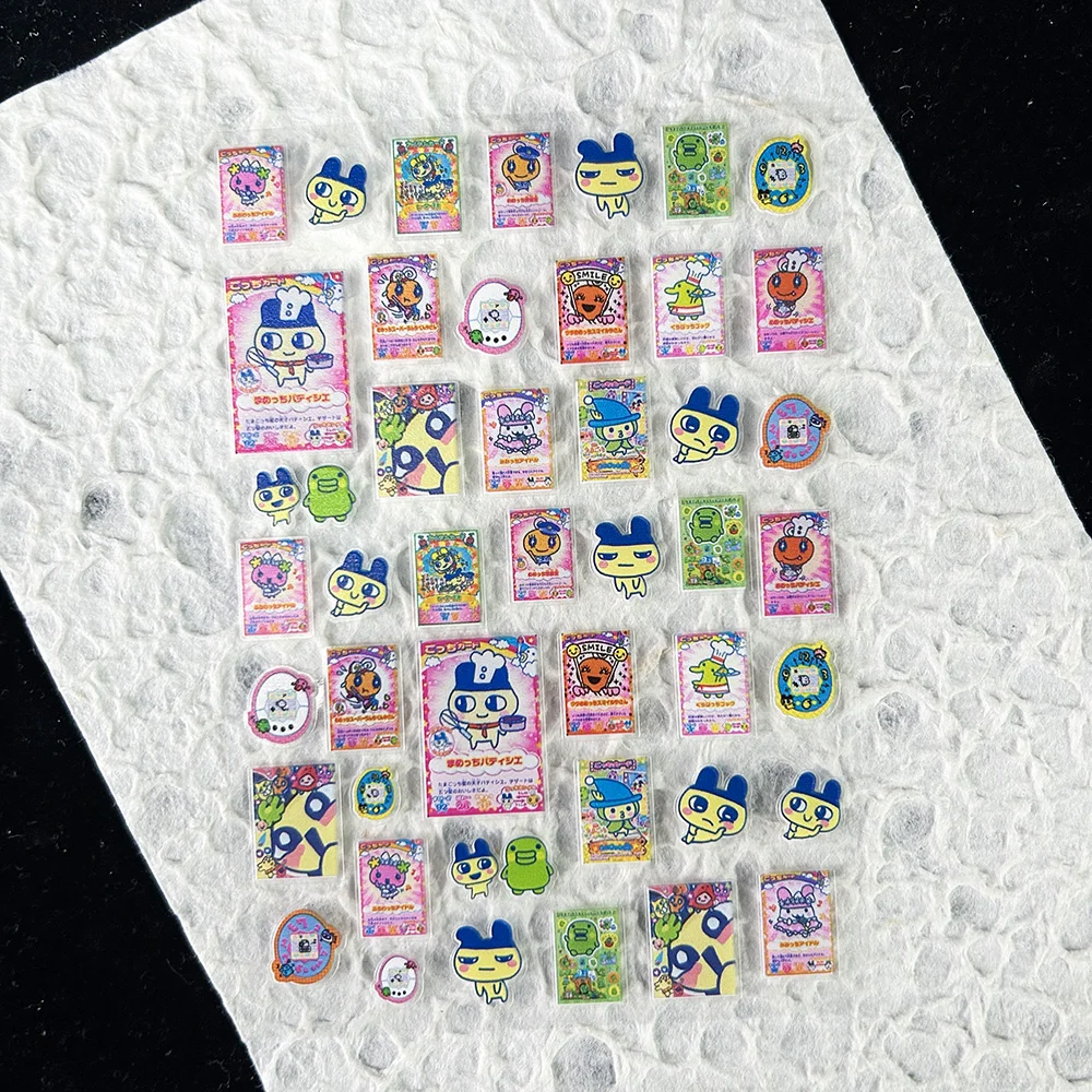 かわいいゲーム進化電子ペットステッカーネイルアートかわいい動 - Nail Art のレビューと価格