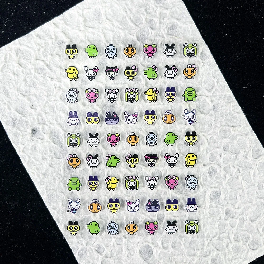 かわいいゲーム進化電子ペットステッカーネイルアートかわいい動 - Nail Art のレビューと価格