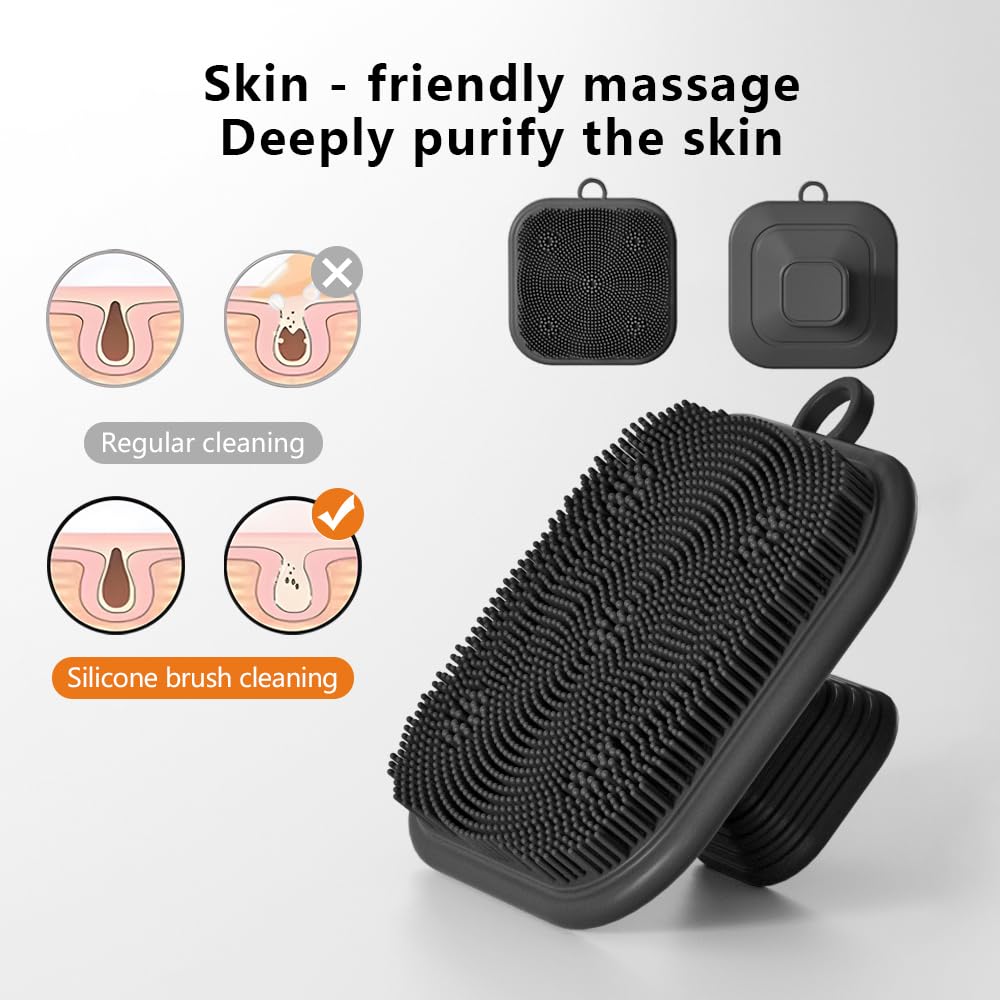 男女兼用、シリコン製の洗顔ブラシ。手動で使用する洗顔ブラシで - Silicone Face Scrubber Electric のレビューと価格