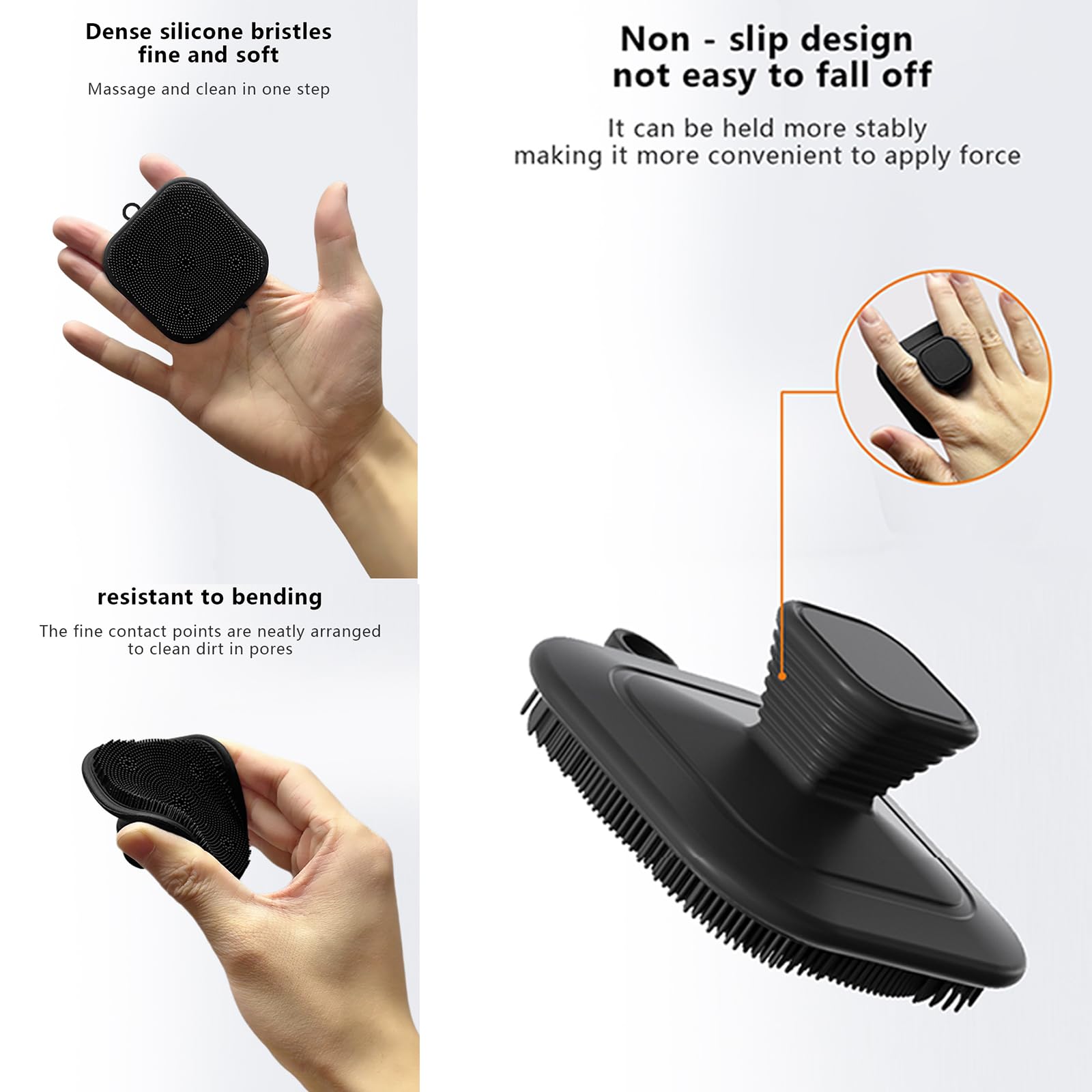 男女兼用、シリコン製の洗顔ブラシ。手動で使用する洗顔ブラシで - Silicone Face Scrubber Electric のレビューと価格