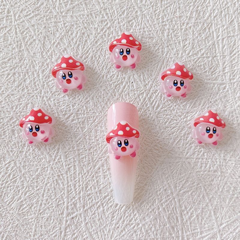 2/10/20 個カービィネイルチャーム 3D 樹脂かわいい - Nail Art のレビューと価格