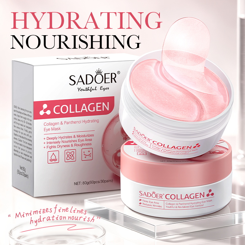 SADOER コラーゲン配合 保湿アイマスク。目元に潤いを与 - Collagen Under Eye Patches のレビューと価格