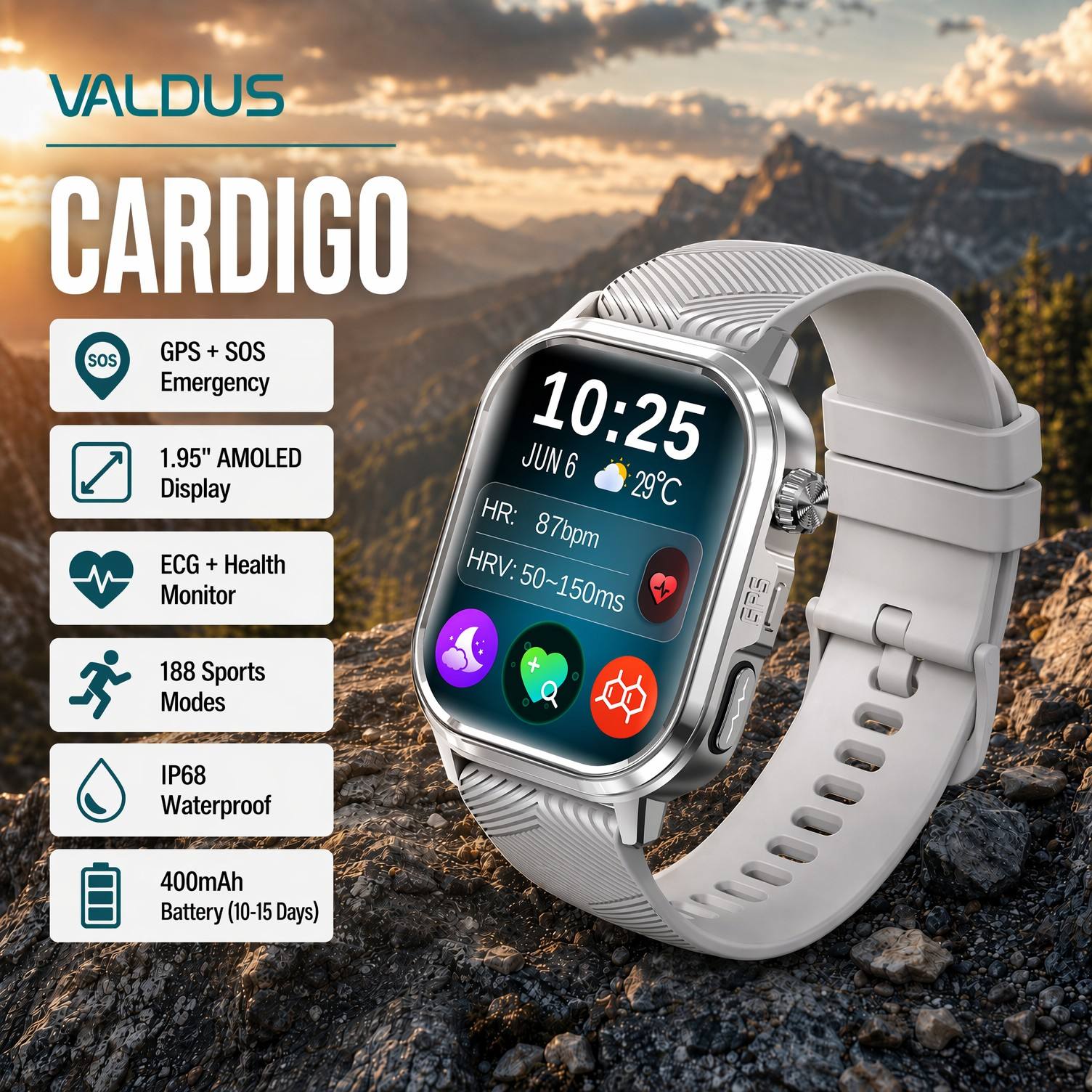 VALDUS CARDIGO メンズ レディース ECG 健 - Health Monitors のレビューと価格