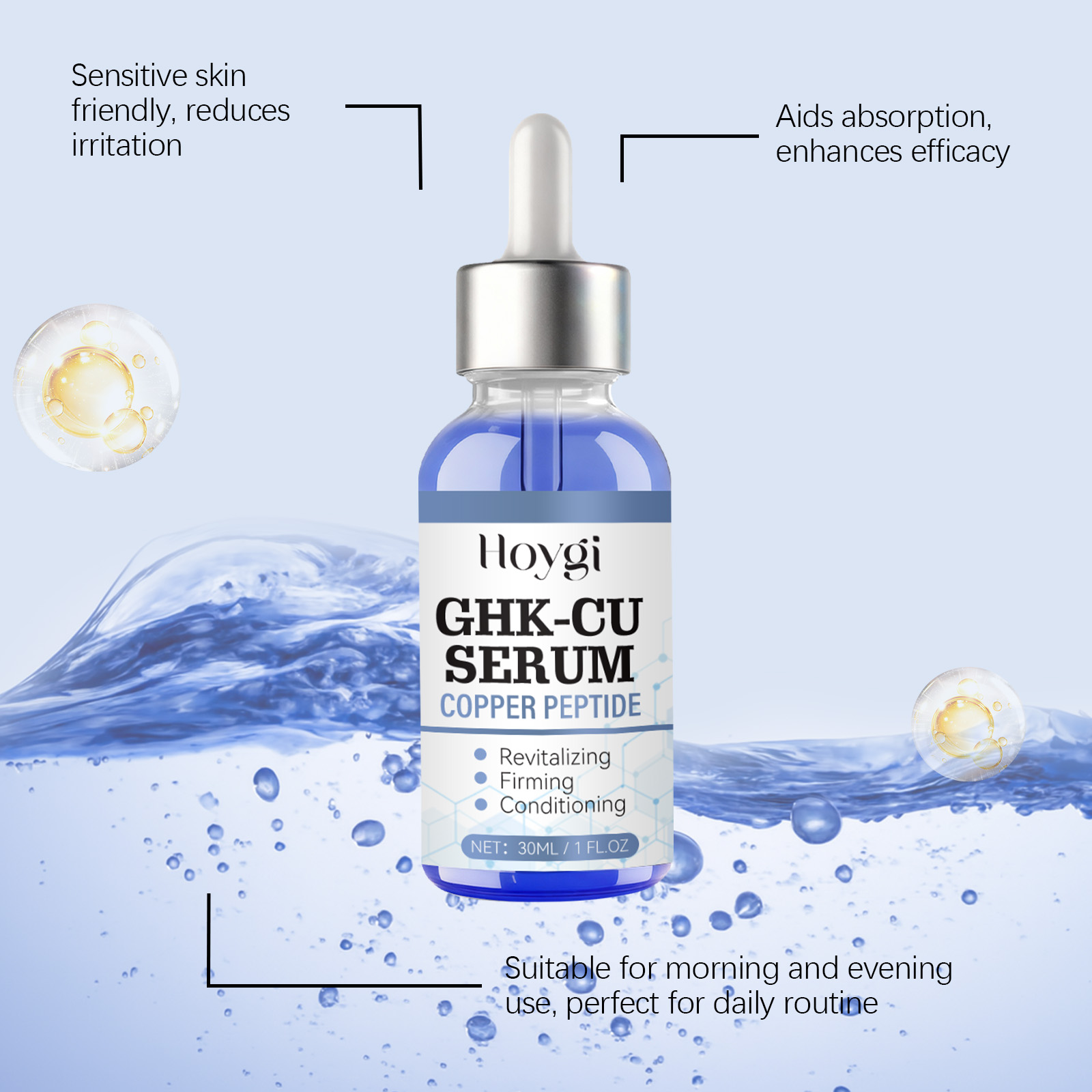 30 ミリリットル銅ペプチド血清 GHK-Cu フェイスファ - Hyaluronic Acid Facial Serum のレビューと価格