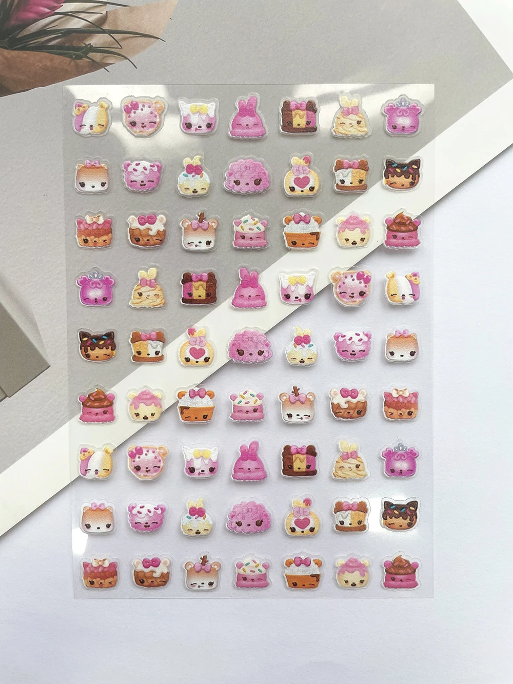 ミニ Pvc 面白い猫ポスター商品ステッカーネイルアート漫画 - Nail Art のレビューと価格