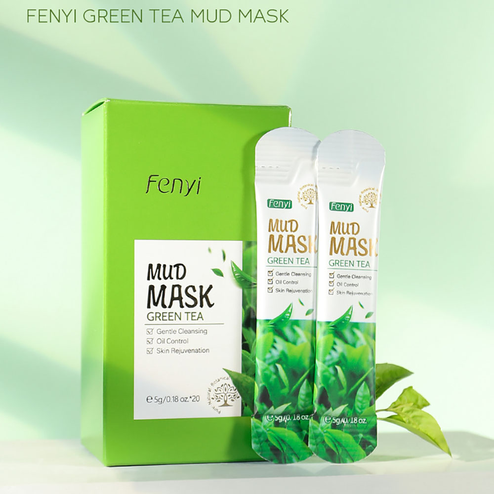 フェンイ グリーンティー クレイマスク 5g×20個入りボッ - Green Tea Cleansing Clay Mask のレビューと価格