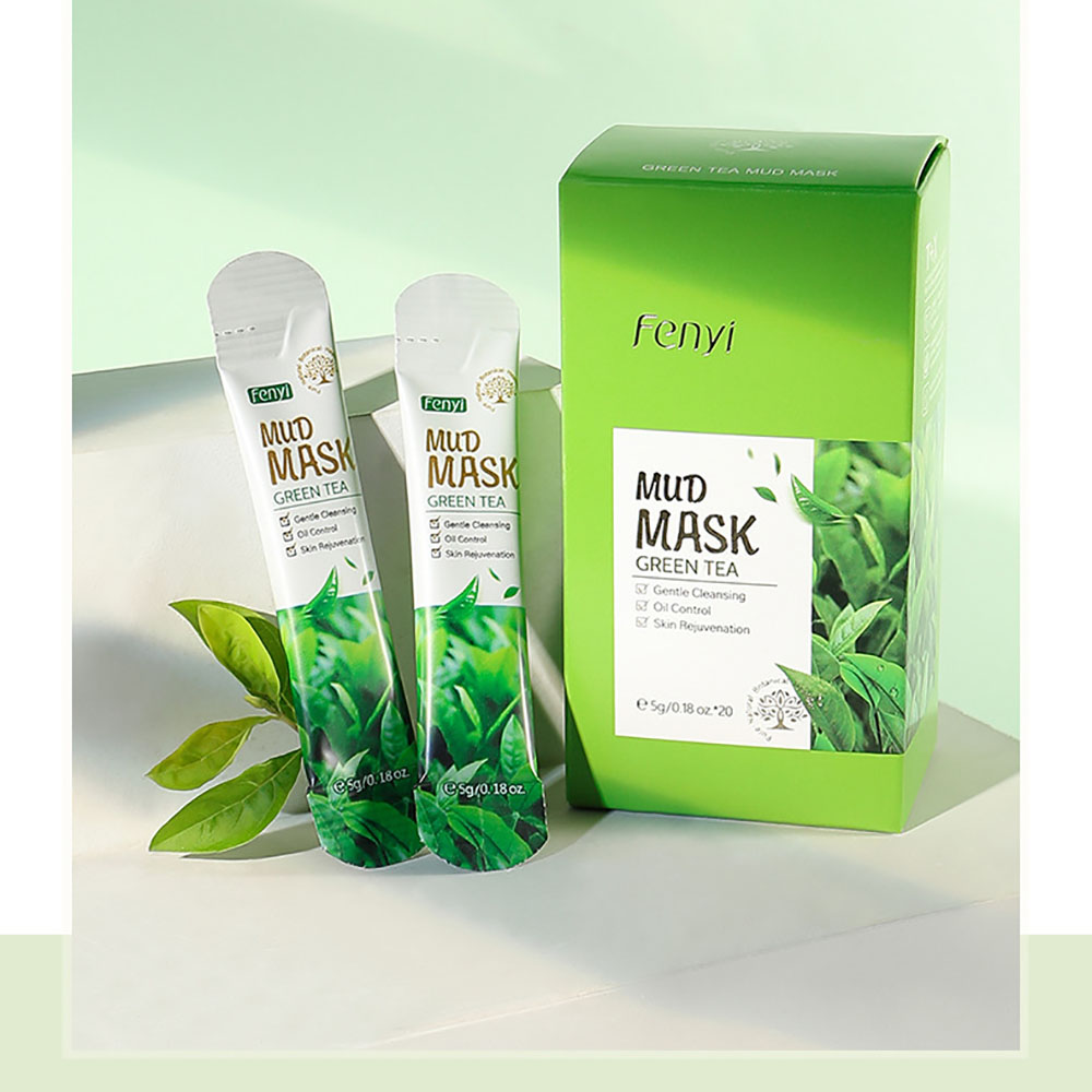 フェンイ グリーンティー クレイマスク 5g×20個入りボッ - Green Tea Cleansing Clay Mask のレビューと価格