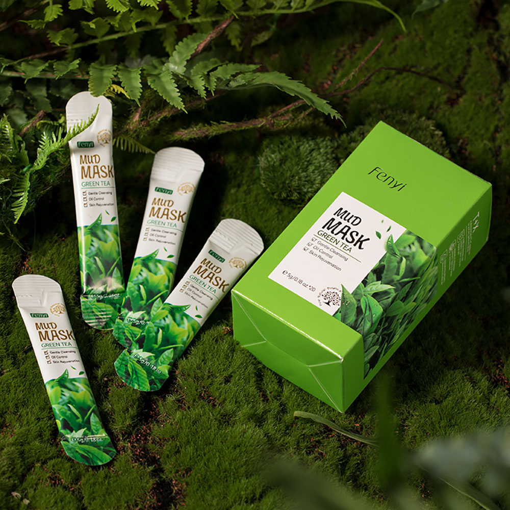 フェンイ グリーンティー クレイマスク 5g×20個入りボッ - Green Tea Cleansing Clay Mask のレビューと価格